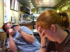 Cousins night out at Starbucks.  Andrea doesn&#039;t like her pic taken